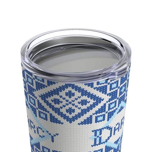Fair Isle Diamonds Knitting Tumbler